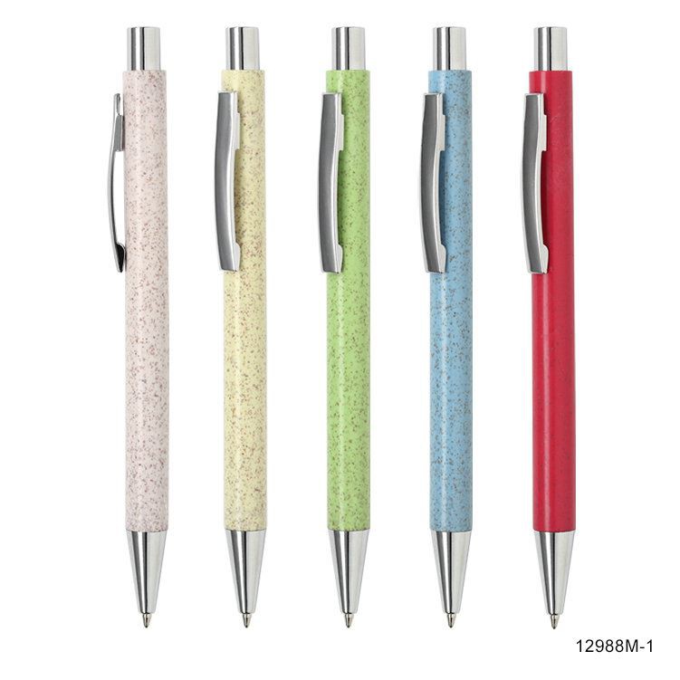 Bamboo Push Action Ball Point Pen 2