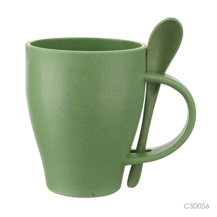 Bamboo Fiber Mug With Spoon