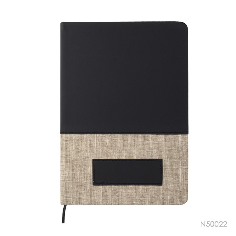 Colorful PU With Linen Diary Book