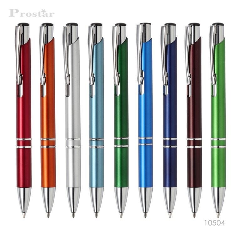 Colourful Push Action Pen 2