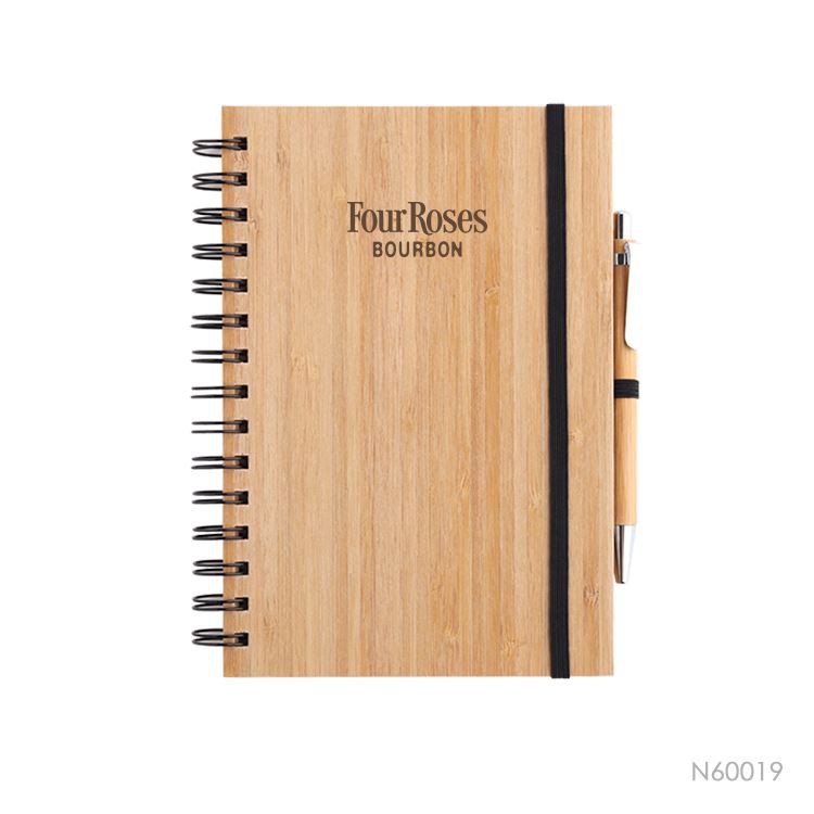 Eco-friendly Spiral Bamboo Notebook