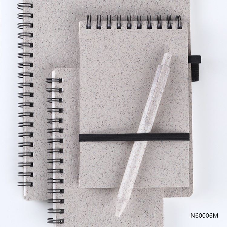A6 Size Antibacterial PP Cover Spiral Notebook.