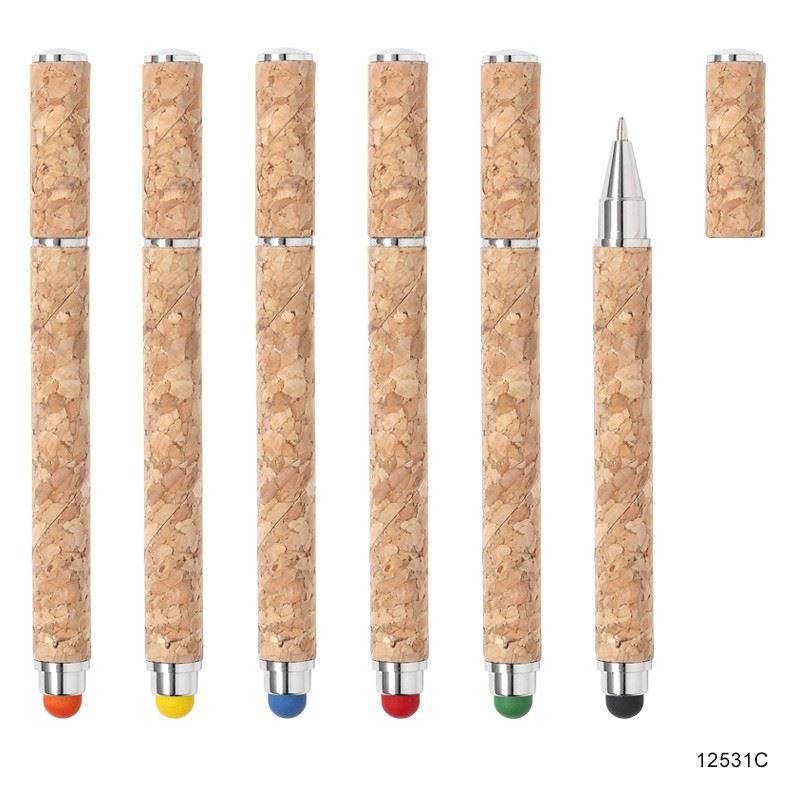 ECO Cork Pen With Touch Stylus