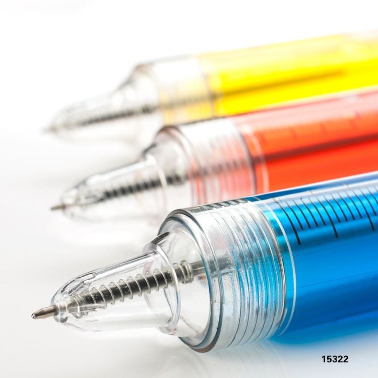 Syringe Shape Plastic Ballpen