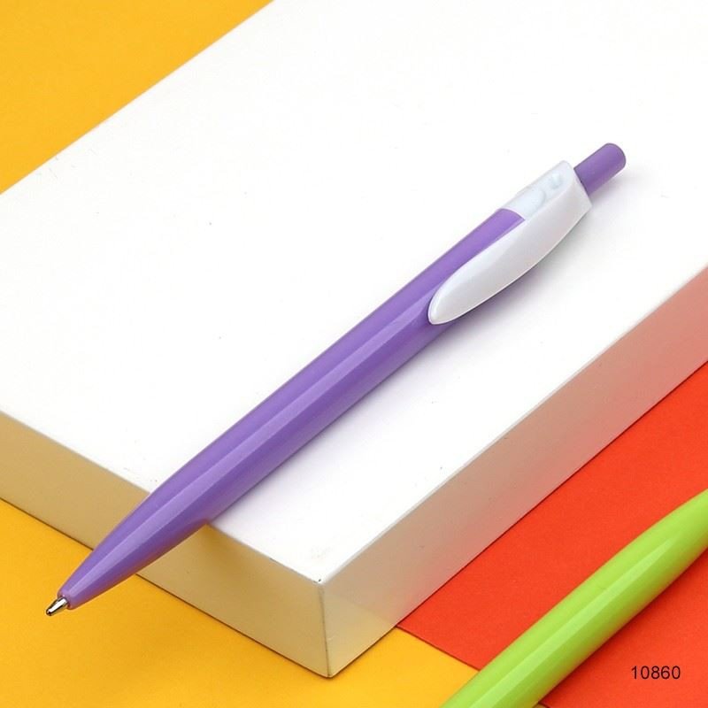 Colourful Push Action Pen