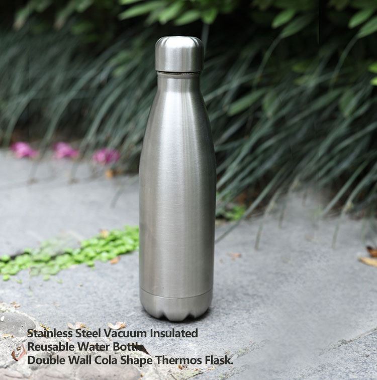 500ML Stainless Steel Cola Shape Bottle