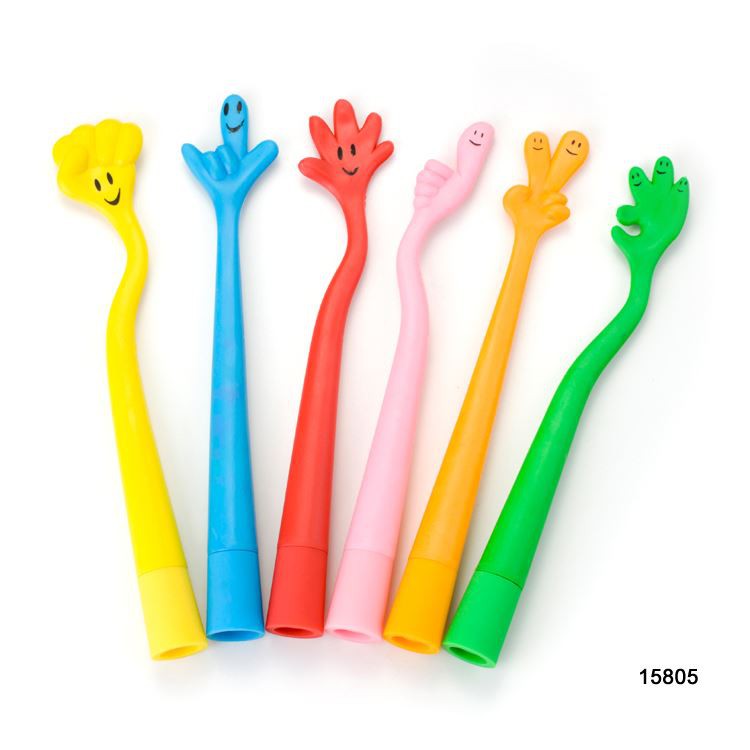 Finger Shape Plastic Ballpen