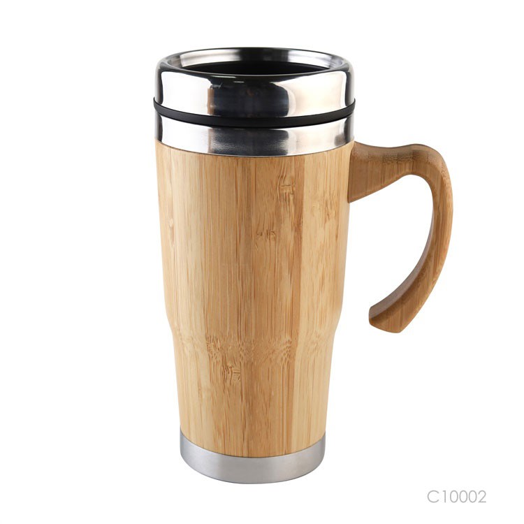 Natural Bamboo Mug With Lid