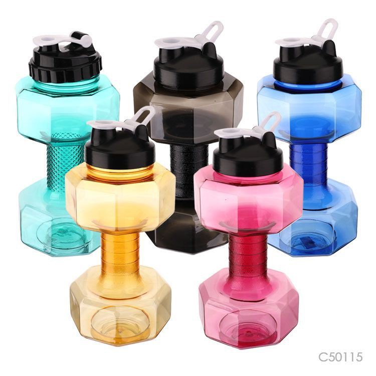 Plastic Dumbbell Shape Water Bottle