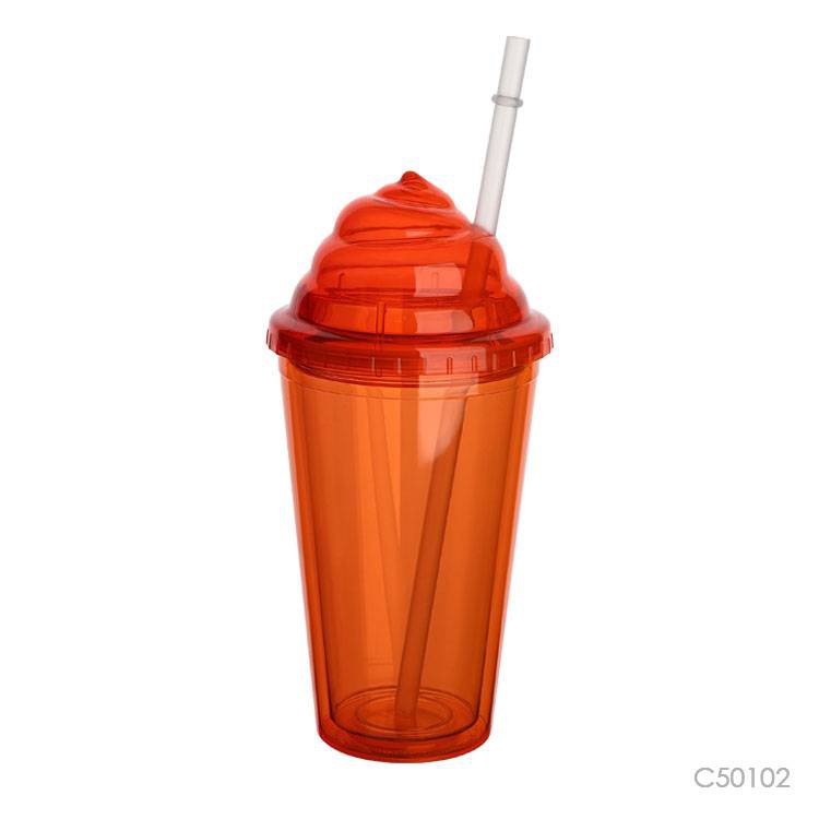 480ml Plastic Bottle With Straw