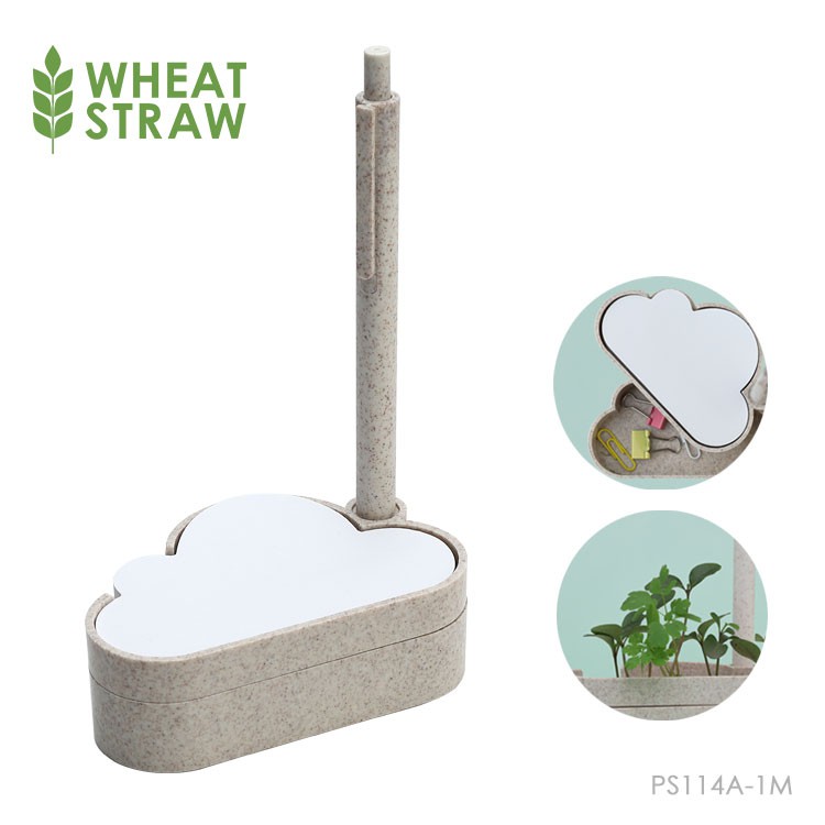 Wheat Straw Cloud Shape Notepad Set