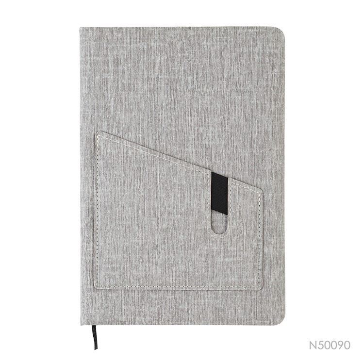 PU Notebook With Pocket On The Cover