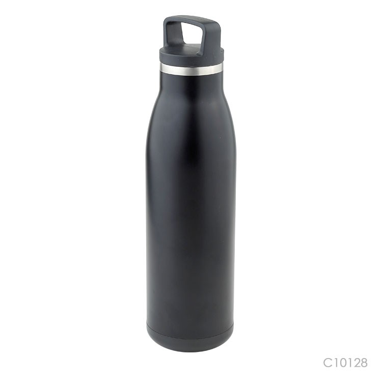 Double Wall Insulated Sport Bottle With Handle Lid