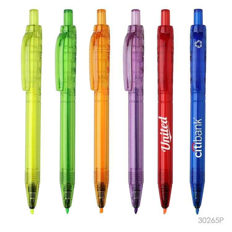 Push Action RPET Highlighter Pen