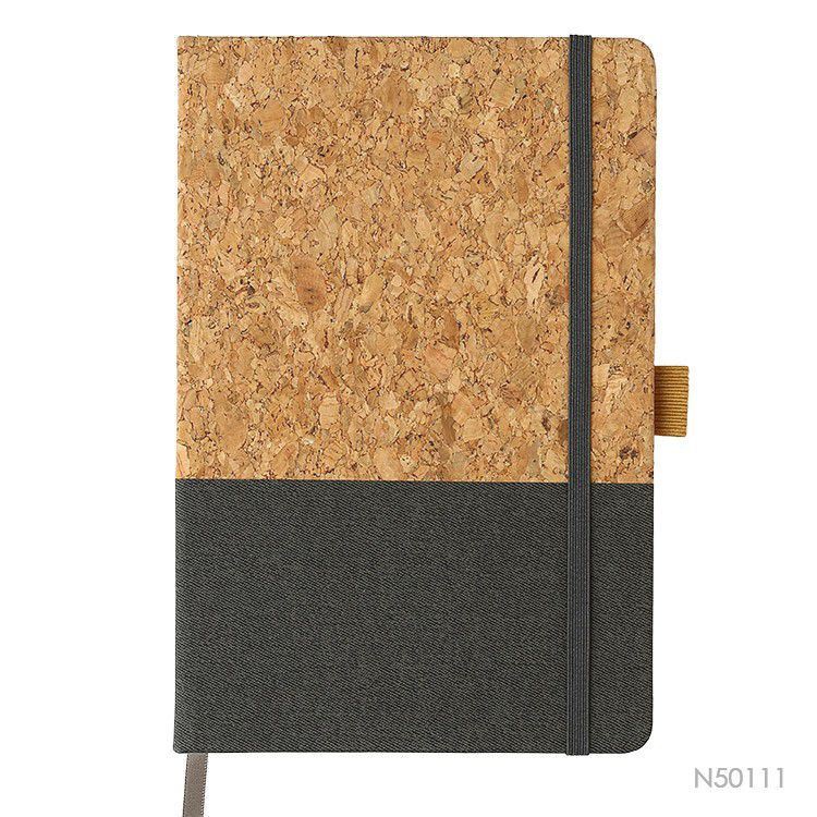 Notebook With Cork And Pu Splicing Cover