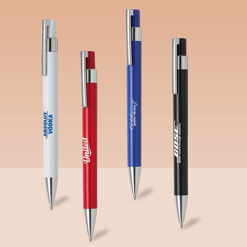 Pushing Type Plastic Ball Pen