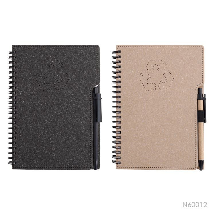 A5 Size Spiral Notebook With Paper Pen