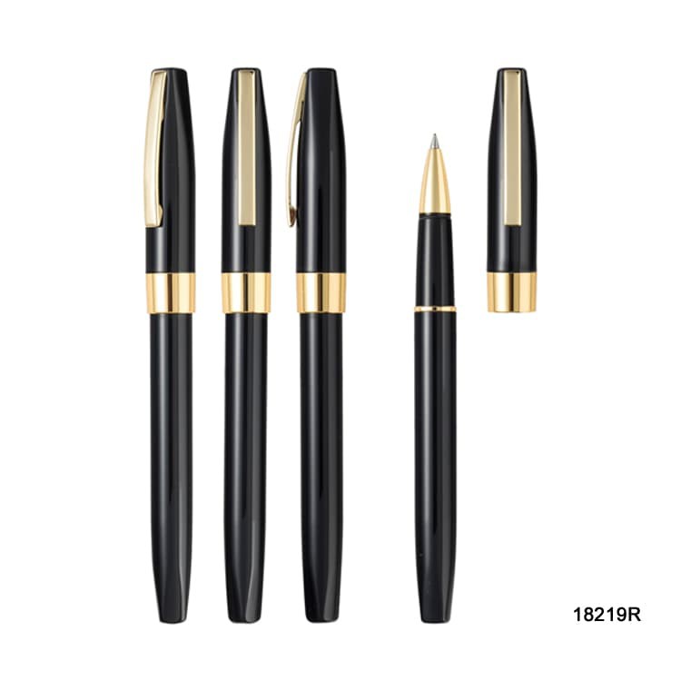 Metal Pen Set With Golden Trims