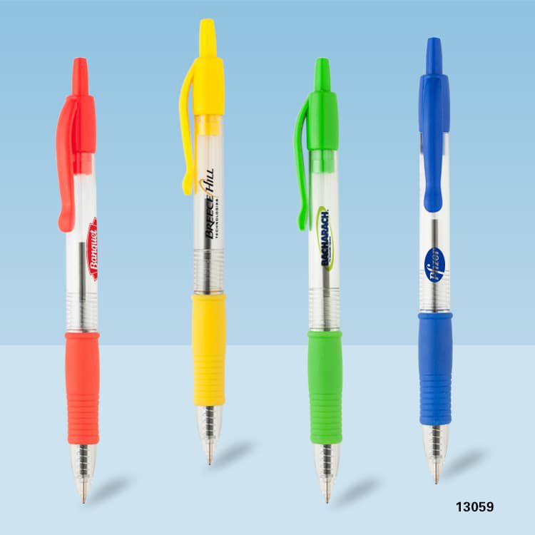 Transparent Plastic Gel Ink Pen