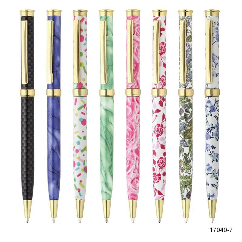 Prints Flower Metal Ball Pen