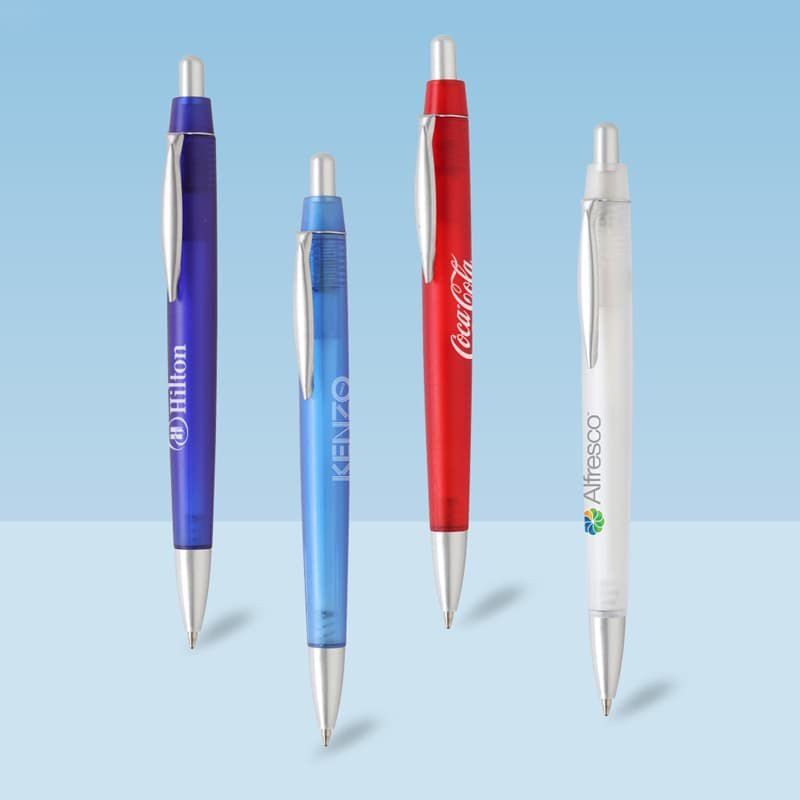 Thin Blank Plastic Ballpoint Pen 2