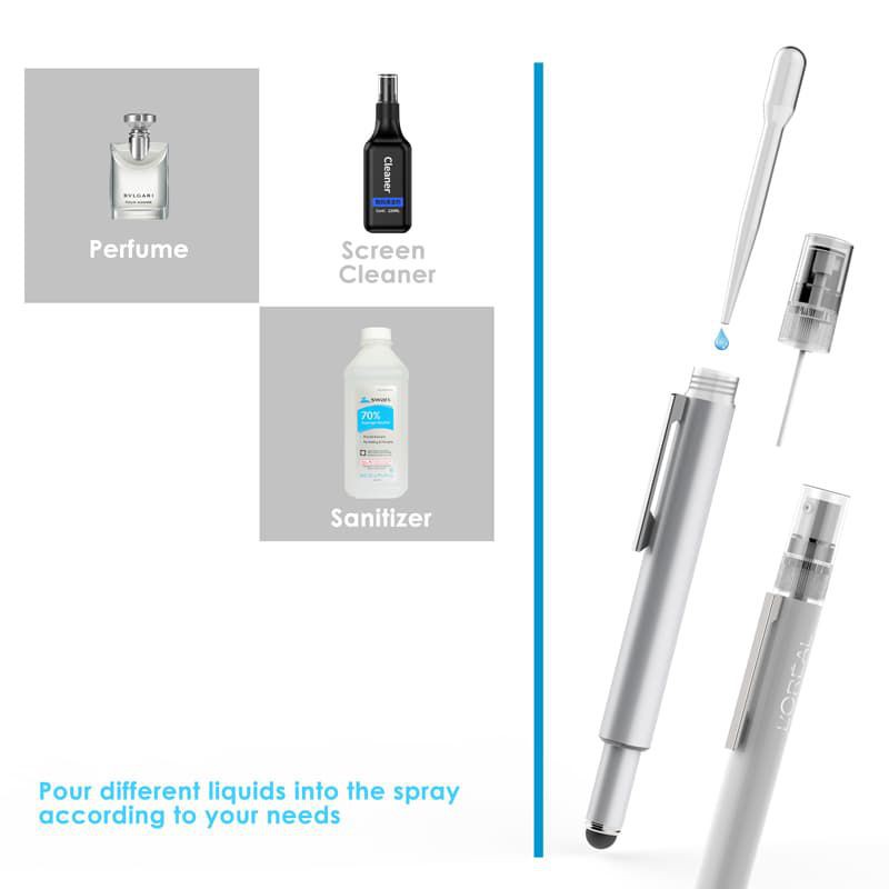 3 in 1 Touch Ballpen With Spray