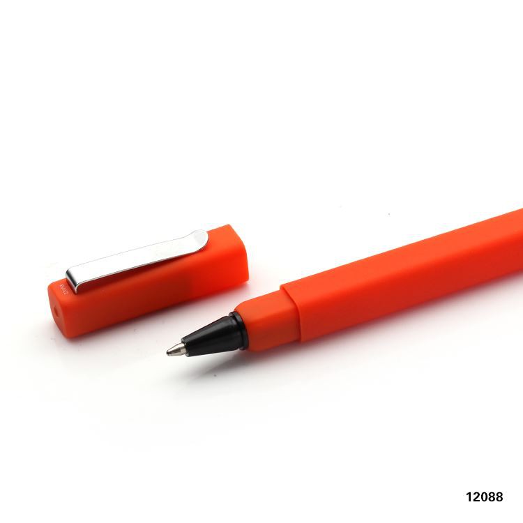 Cap Off Triangle Shape Pen With Metal Clip