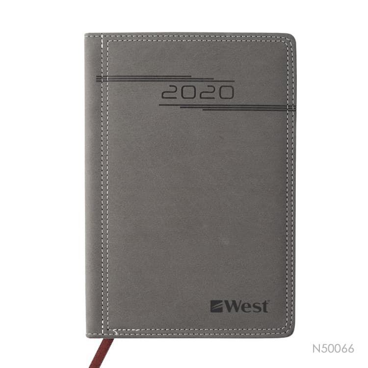 Colorful A5 21×14.5cm Good Selling PU Calendar Notebook