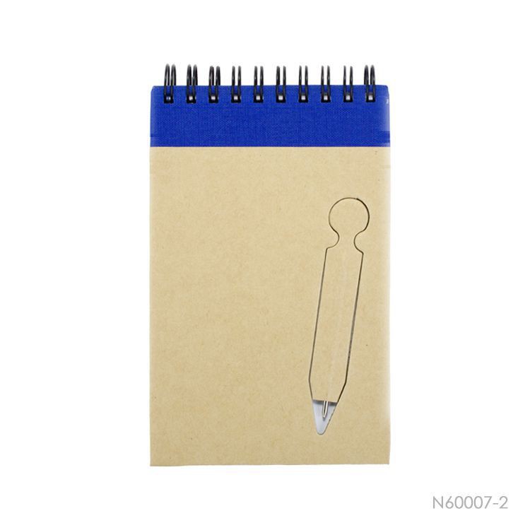 Kraft Paper Cover Notebook With Pen