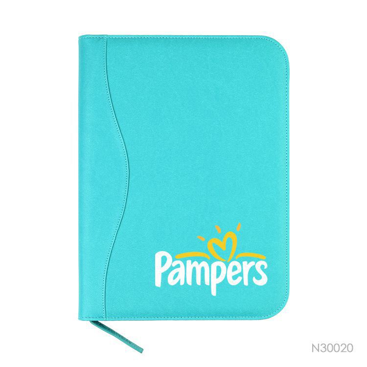 PU Folder With Zipper PU Notebook