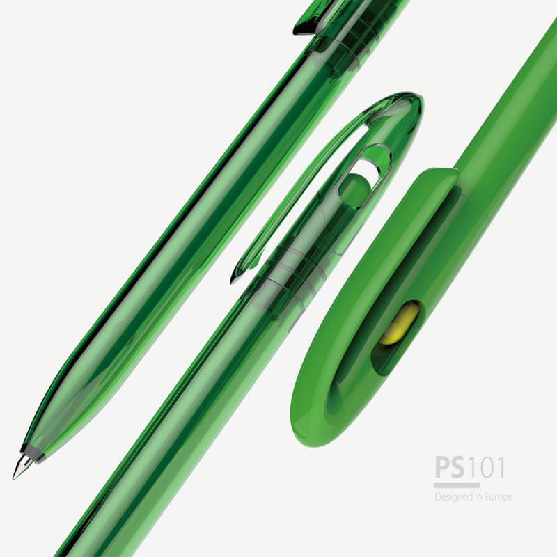 Colorful Transparent Plastic Ballpoint Pen