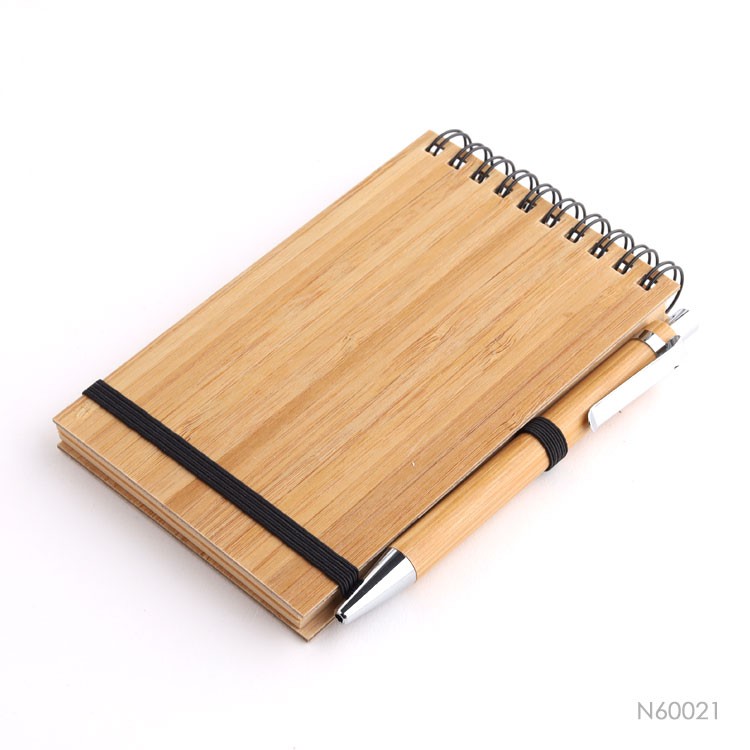 Natural Bamboo Board Cover ECO Notebook