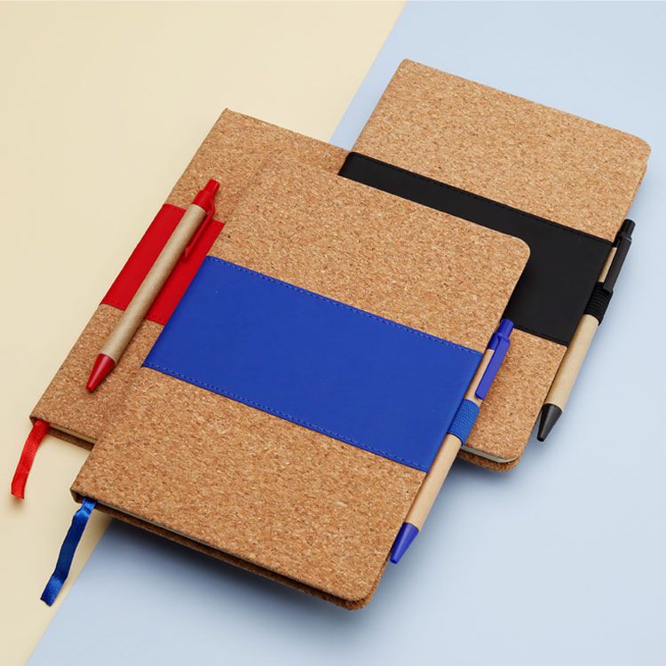 Cork And PU Splicing Cover ECO Notebook