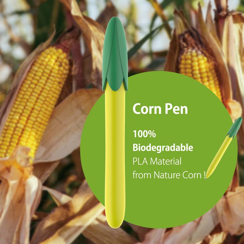 Cap Off Biodegradable Pen From Nature Corn