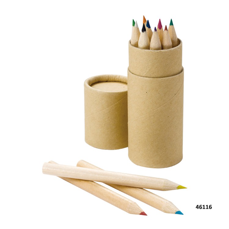 Round Color Pencil Pack in Craftpaper Tube
