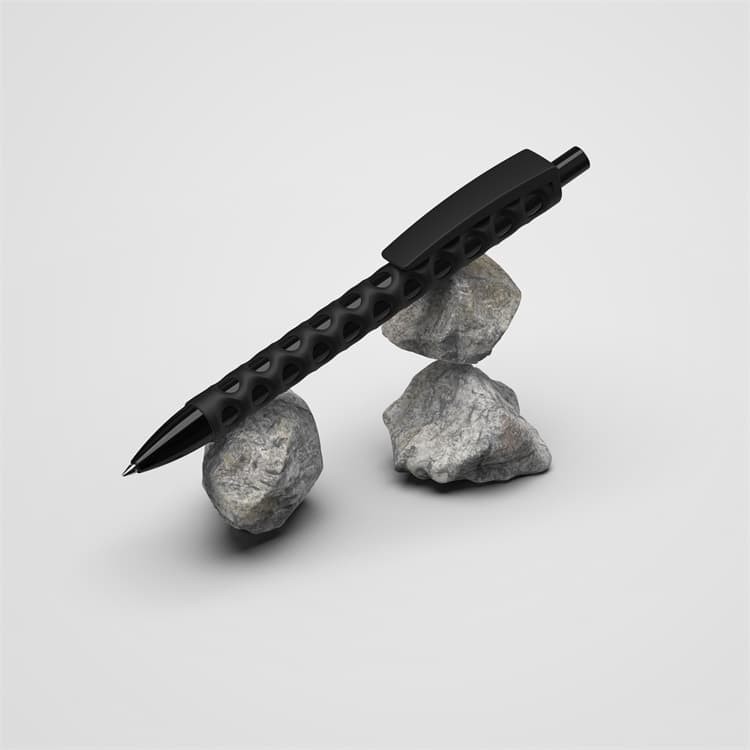 Plastic Ballpoint Pen With Stone Special Shaped Barrel