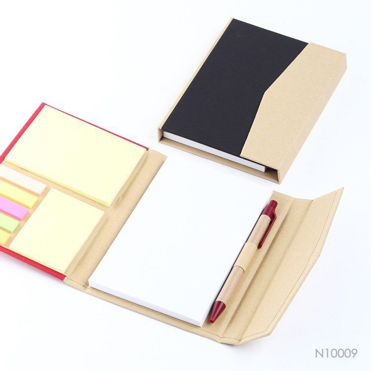 Kraft Paper Hardcover Sticky Notepad