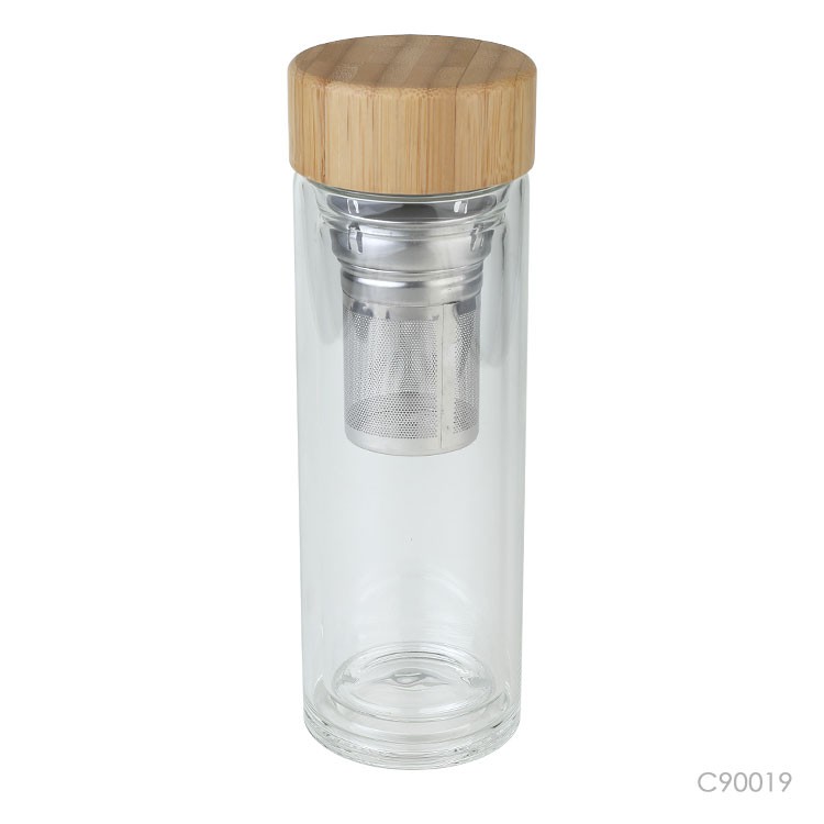 Double Wall Borosilicate Glass Thermo Bottle