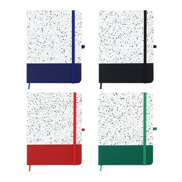 Snow Splicing Color PU Cover Notebook