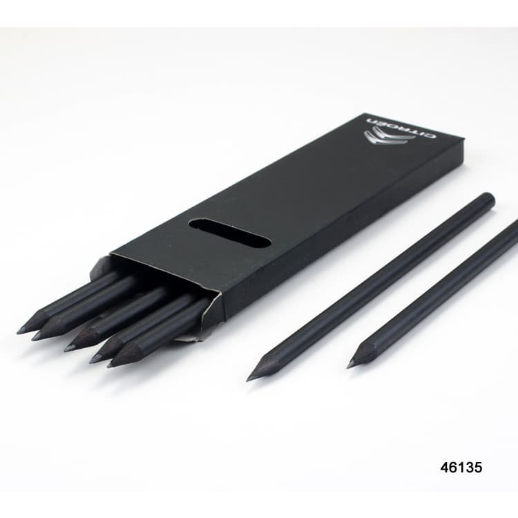 Black Wood Pencil Set