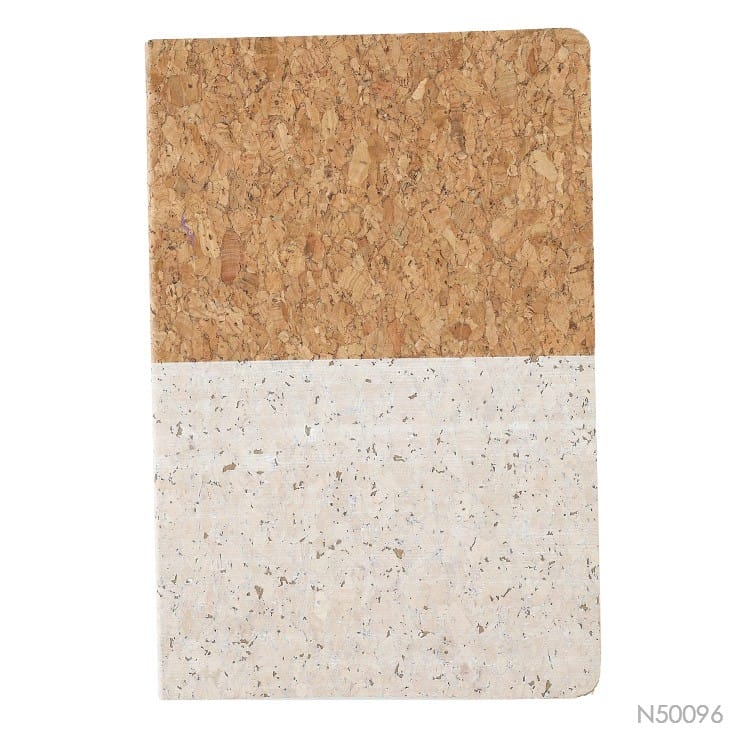 Cork And Fabric Cover Notebook